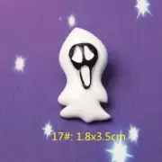 10Pcs Flat Back Resin Cabochon Halloween DIY Flatback Embellishment Scream B