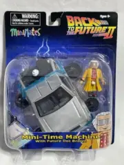 2016 Minimates BACK TO THE FUTURE II 2 DeLorean w/ RARE FUTURE YELLOW DOC BROWN