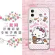 三麗鷗授權 Hello Kitty凱蒂貓 iPhone 12 mini 5.4吋 浮雕彩繪空壓手機殼(熊熊)