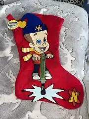 Vintage 2003 Nickelodeon Jimmy Neutron Boy Genius Christmas Holiday Stocking