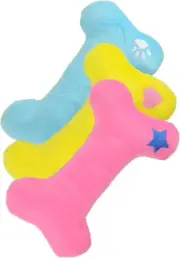 Small Creature Comforts Squeaky Plush Toy – Embroidered – 21cm - 3Pce - Assorted