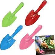 Totority 4Pcs Small Iron Shovels Compact Gardening Tools for Soil Digging and Transplanting Lightweight Garden Trowel for Easy Planting
