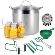 Stainless Steel Canning Pot with Rack and Lid, Large Water Bath Canner, Full ...