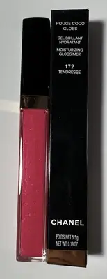 CHANEL 172 Tendresse Rouge Coco Gloss Moisturizing Glossimer New in Box