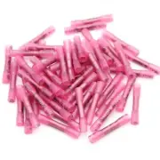 100x AWG 22-16 Red Heat Shrink Wire Butt Connectors Waterproof Splice Terminals