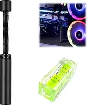 Tcnzdy 2 Pcs Graphics Card Holder Set, Black Gpu Holder, 72.5-111.5 mm GPU Support Black Graphics Card Holder Graphics Cards Support with Mini Spirit Level