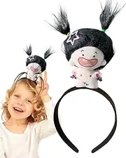 [Generisch] Doll Headband, Plush Doll Headband, Headband with Constellation Plush Hair Band, Children's Hair Ties, Hair Accessories, Doll Hair Headbands for Children, Girls, Children