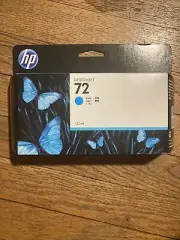 HP #72 Cyan Ink Cartridge C9371A 130ml GENUINE Read Description