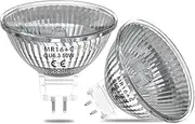 Luxvista MR16 GU5.3 Halogen Spotlight 50 W 12 V Dimmable GU5.3 Halogen Warm White 2800 K, 550 LM, GU5.3 Bi-Pin Base, Halogen Reflector Light Bulb, for Halogen Spotlight Installation Rail Lighting,