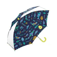 在飛比找PChome24h購物優惠-日本Wpc. W281 湛藍世界 兒童雨傘 透明視窗 安全開