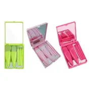 5pcs Soft Makeup Brushes Set for Cosmetics with Case Vanity