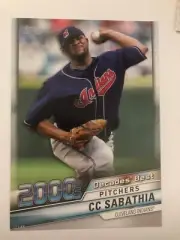 2020 Topps Decade's Best 2000s Jumbo 5x7 CC Sabathia Indians DB79 02/49