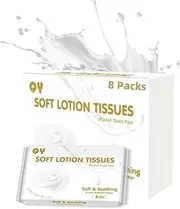 QingYa Lotion Facial Tissues,Ultra Soft 6-Ply Thicken,Travel Size Multipack Pocket Tissue, Hypoallergenic for Sensitive Skin and Babies, On-The-Go for Car, Purse, Office (20 Count-Pack of 8)