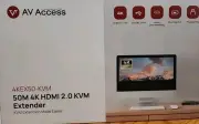 AV Access HDMI USB KVM Extender, 50m/164ft 4K 60Hz Over Cat5e/6/6a/7, Support(H)