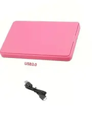 2.5" SATA USB 3.0 Hard Drive Disk Case HDD SSD Enclosure External Laptop Pink