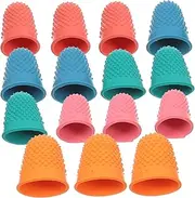 Generic Gaming Finger Gloves 15 Pack Rubber Fingers Tip Covers for Counting Writing and Sorting Tasks Hot Glue Wax Resin Reusable Ergonomic Design