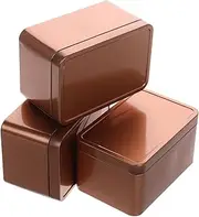 ERINGOGO Iron Playing Card Storage Tin Box 3pcs Trading Card Storage Boxes Metal Tea Cans Candy Cookie Storage Secure Sealing