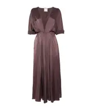 Short-sleeved dress 1,2 Brown
