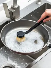 在飛比找樂天市場購物網優惠-優購生活 日本AISEN廚房刷鍋神器長柄洗鍋刷子家用不沾油劍