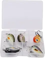 Mini Fishing Lures Crankbait Realistic Hard Baits Kit with Box for Sea Water Fresh Water Fishing Swimbaits