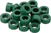 uxcell Ferrite Toroid Core, 20 Pcs Toroid Core 0.8" ODx0.5 IDx0.4 H Ferrite Rings Transformer Ferrite Toroid Cores for EMI/RFI Filters, Green