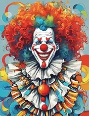 Offito Paint by Numbers Kit for Adults Beginner Clown, Joker Acrylic Adult Paint by Number Kits on Canvas, Clown Digital Oil Number Painting Kits for Home Decor Gift 16"x20"
