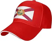 [SSIULUS] Flag of Florida Casquette Cap Hats,Trucker,Baseball Cap with Snapback,Perfect for Summer,Golf