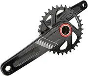 Luocute Mountain Bike Crankset, Hollow Integrated Crankset with Bottom Bracket and Chainring for GXP, 9/10/11/12 Speed 32T Direct Mount Mountain Bike Hollow Integrated Crank Set