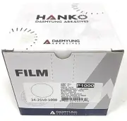 100 Count Box of Hanko 5" No-Hole Film 1000G Sanding Discs Hook & Loop Backed