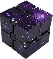 Fidget Infinity Magic Puzzle Cube Sensory Autism Anxiety ADHD Stress Relief Toys (Starry Sky Purple)