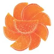 Sour Peach Jelly Fruit Slices - Chewy Fruit Slices - by NY Candy - FREE SHIP