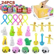 2023 24pcs Easter Eggs Happy Easter Decorations Plastic Easter Eggs Candies Chocolate Gift Boxes Colorful Egg DIY Craft for Kids Gift