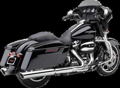 Cobra Chrome 4in 909 Scalloped Slip On Muffler Harley Ultra Limited 17-22