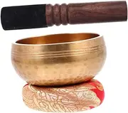 JOINPAYA Singing Bowl Yoga Meditation Set Sound Bowl Wood Mallet 8cm Diameter Sacred Decor for Home