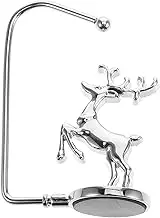 CHILDWEET Christmas Stocking Hook Mantel Hooks for Hanging Garland Stocking Hangers for Mantel Christmas Stocking Holder Christmas Mantel Stocking Holder Christmas Hooks Garlands Silver Iron