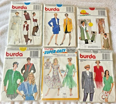 Burda Sewing Patterns Dress Blouse Pants Skirt Suits Waistcoat Buyer Choice NEW