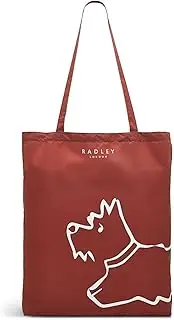 [RADLEY] London Womens Icon Responsible Reusable Foldaway Shoulder Tote Bag in Copper Pink Rust, Copper Pink, M