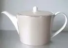 Monique Lhuillier Femme Fatale Teapot Platinum Trim England 5-Cup NEW No Box