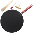 Household Handle Aluminum Tortilla Pan For Stove Crepe Maker Pancake Pan