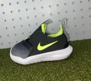 Nike Baby Toddler Flex Running Shoes Pull On Black Volt AT4665 019 Size 4C