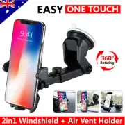 Windscreen Suction Car Phone Holder Universal Air Vent Mount Stand for iPhone 16