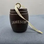 Jameson Irish Whisky Barrel Solid Wood Ornament Distillery Advertising 1 5/8"
