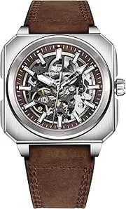 [TAYSHILEY] Pagani Design Luxury Men's Automatic Mechanical Watch Stainless Steel 50m Waterproof Sports Watch Sapphire Crystal Glass Leather Strap Tape Gift Watch