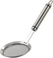 LGNTXDC Stainless Steel Fat Skimmer Spoon, Fine-Mesh Food Japanese Hot Pot Strainer Colander Bowl Filter Ladle and Hanging Hole