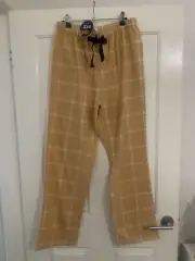 Peter Alexander Mens Pyjama Pants Caramel Check Large