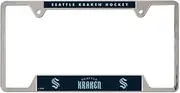 WinCraft NHL Seattle Kraken 6"x12" Inch Metal/Chrome License Plate Frame