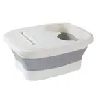 Pool Foot Wash Basin Swim Rinse Station Portable Collapsible Footbath Tray