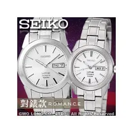 SEIKO 精工錶 國隆 SGG727P1 + SXA111P1甜蜜情人對錶_鈦金屬錶帶~台中門市_開發票_保固一年