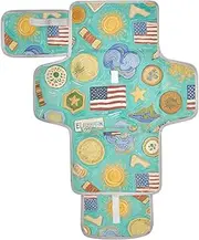 Reusable wipeable Changing pad with Tissue Pocket Baby Portable Changing pad Infant Travel Station Kit