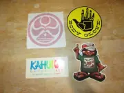 Vintage Old School HIC,BODY GLOVE,KAHUNA Surf Surfing Surfboard Decal Stickers